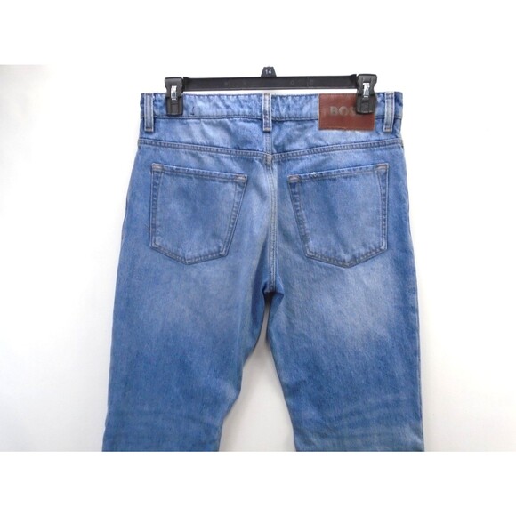 Hugo Boss R.E Maine Jeans Mens Size 34x32 Regular Fit Stretch Denim Blue - Picture 9 of 13